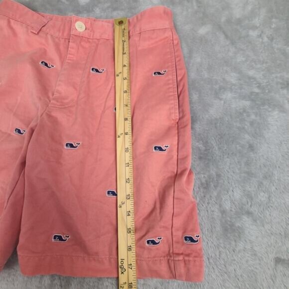 Vineyard Vines Chino Shorts Mens 30 Pink All Over‎ Print Whale Casual - Picture 6 of 11